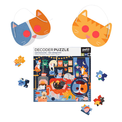 Catventures - The Sleepover: 100-Piece Decoder Puzzle