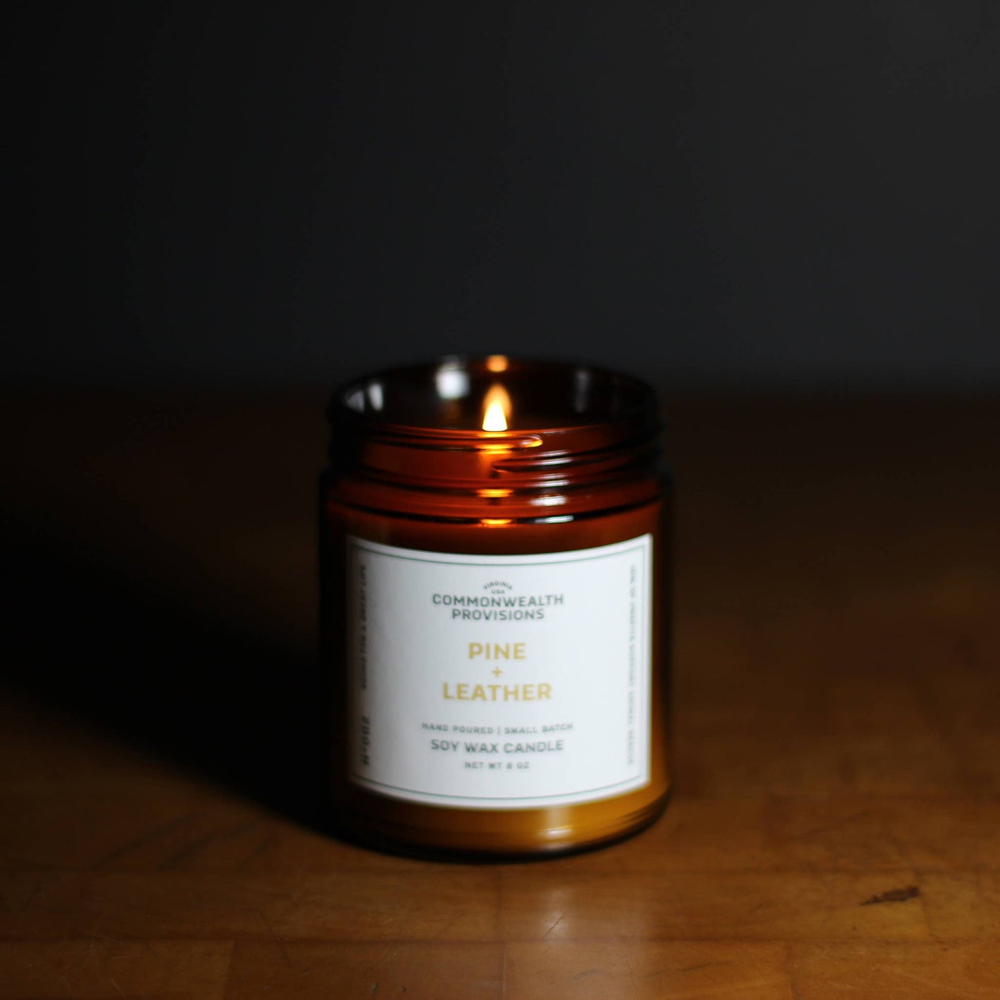 Soy Candle - Pine + Leather