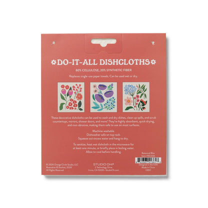 Botanical Bliss Do-It-All Dishcloths