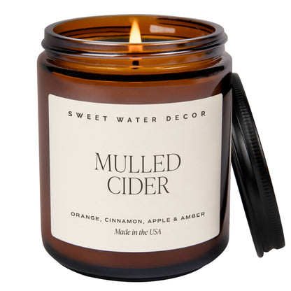 Mulled Cider 9 oz Soy Candle - Fall Home Decor & Gifts