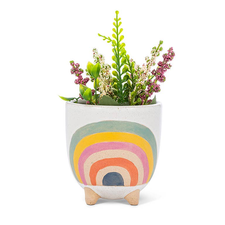 Sm Rainbow Planter w/Legs-4" H