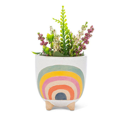 Sm Rainbow Planter w/Legs-4" H