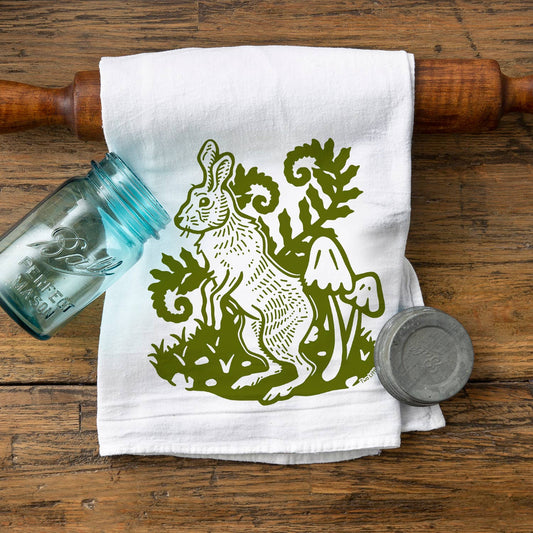 Rabbit Cotton Tea Towel