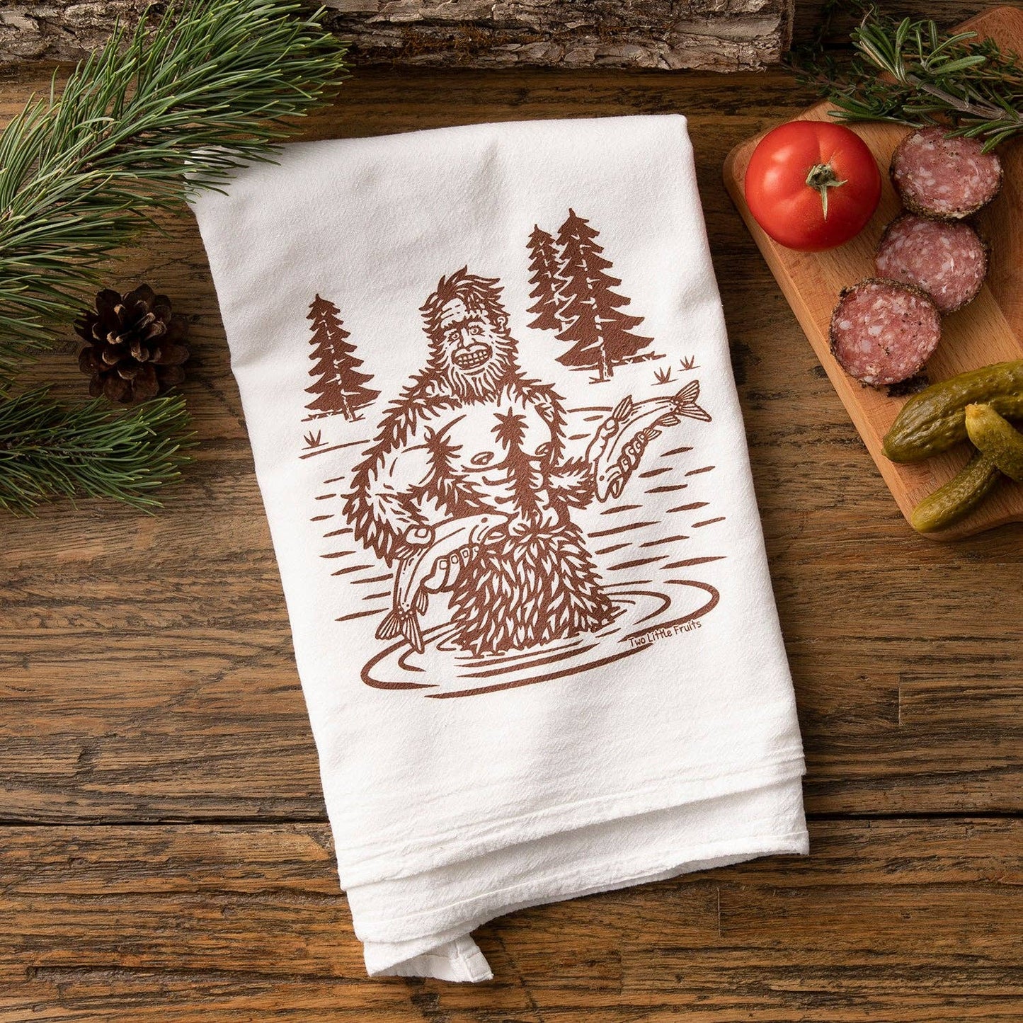 Bigfoot Tea Towel