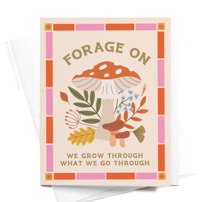 Forage On Mushroom Greeting Card