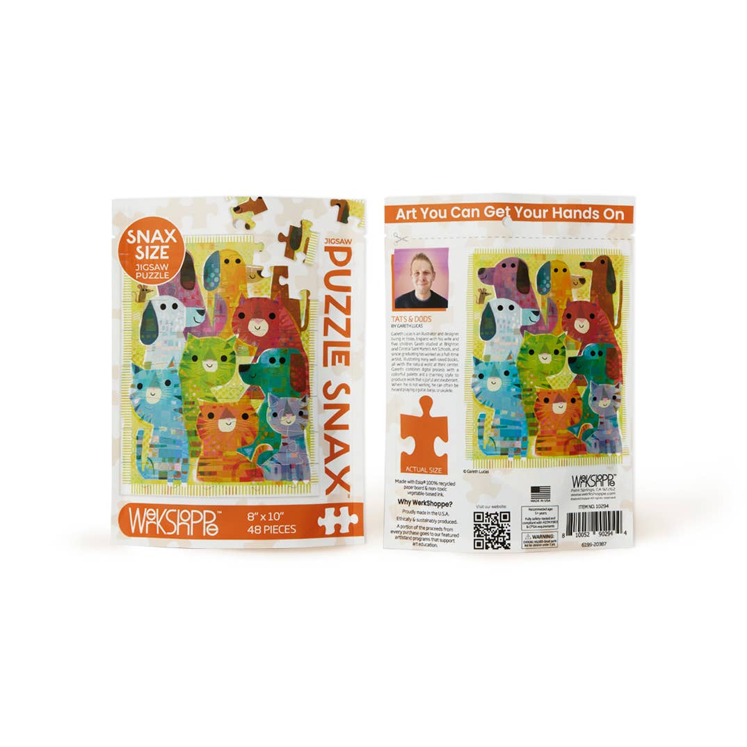 Tats And Dods | 48 Piece Kids Puzzle Snax