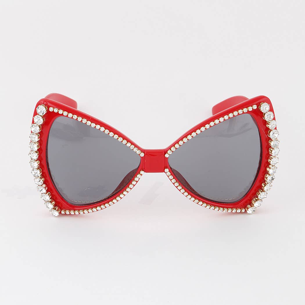 Fancy Rhinestone Oversized Sunnies