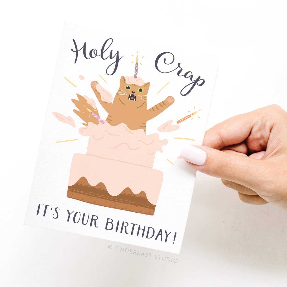 Holy Crap It’s Your Birthday Cat Greeting Card