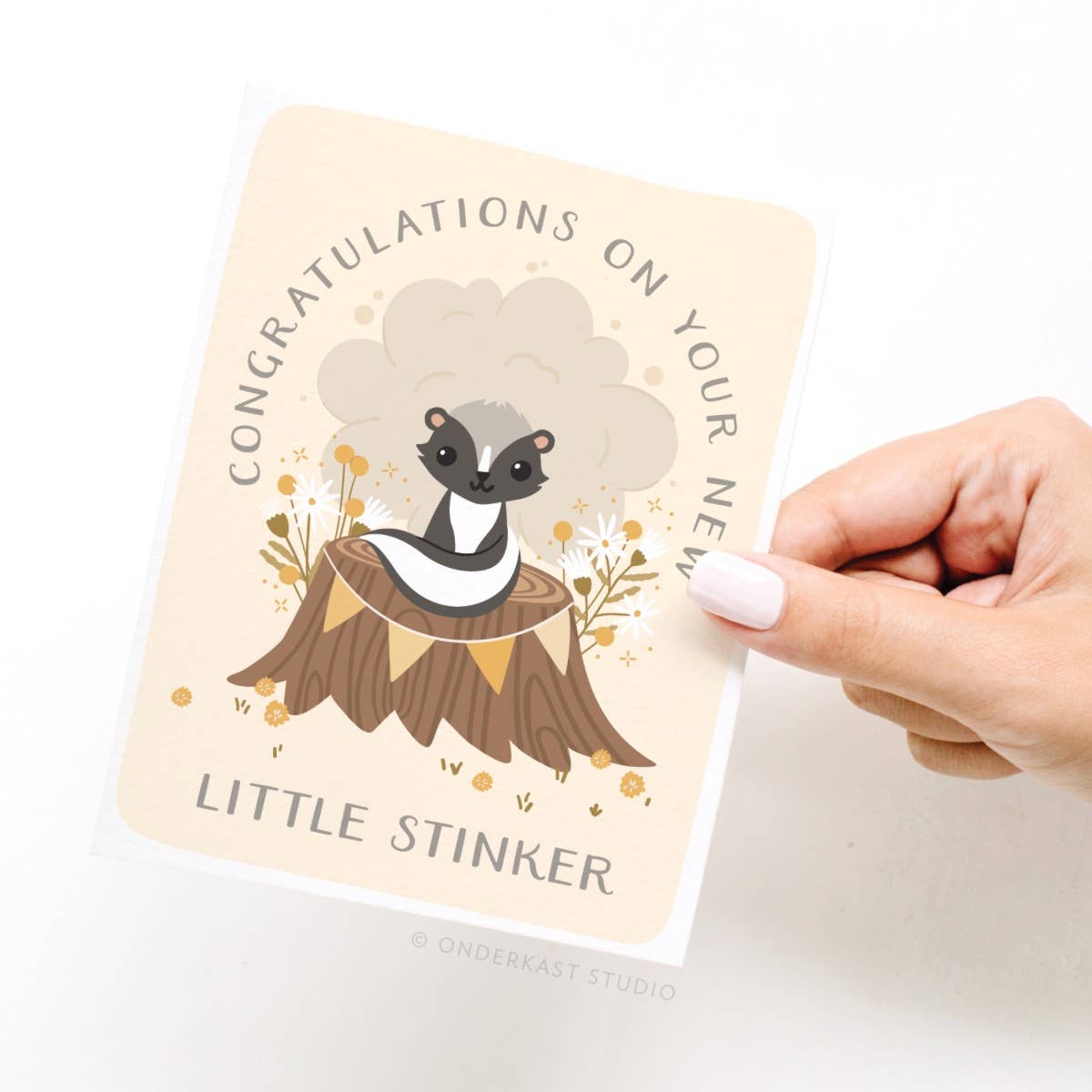 Congratulations On Your New Little Stinker Greeting Card