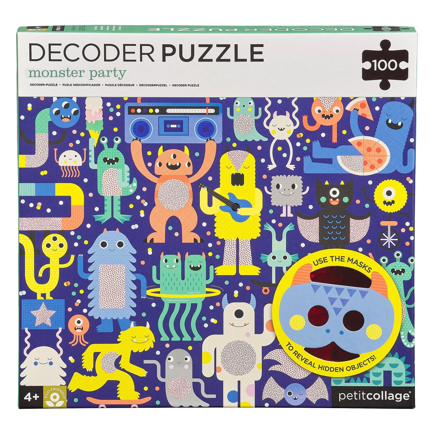 Monster Party 100-Piece Decoder Puzzle