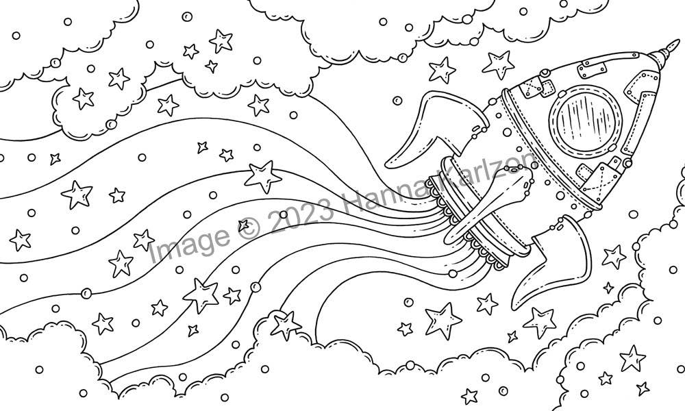 Space: Coloring Book