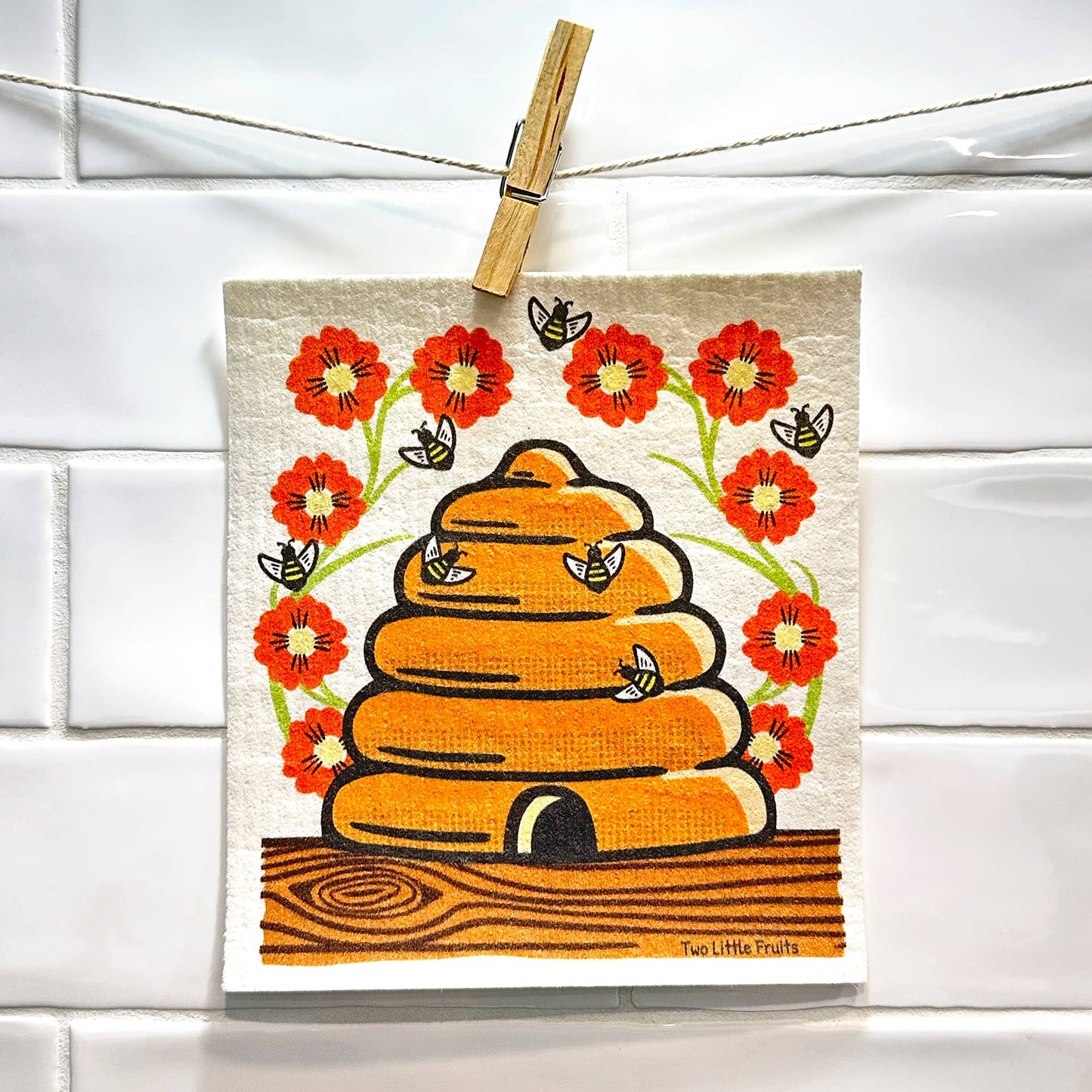 Beehive Swedish Dishcloth