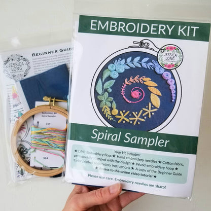 Spiral Sampler Beginner Embroidery Kit