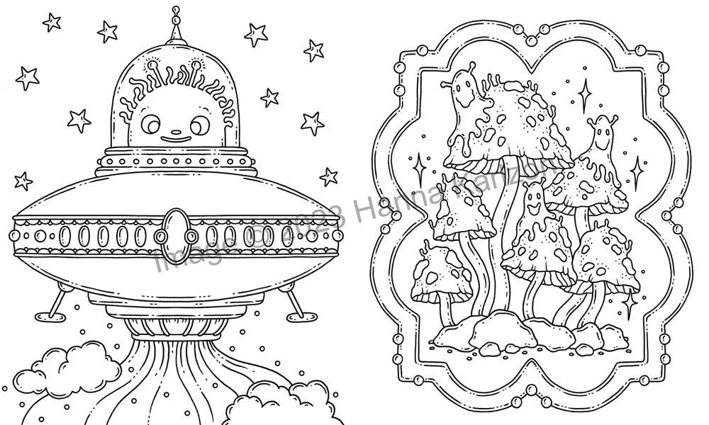 Space: Coloring Book