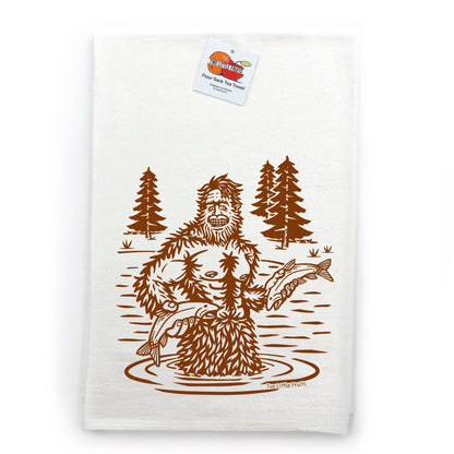 Bigfoot Tea Towel