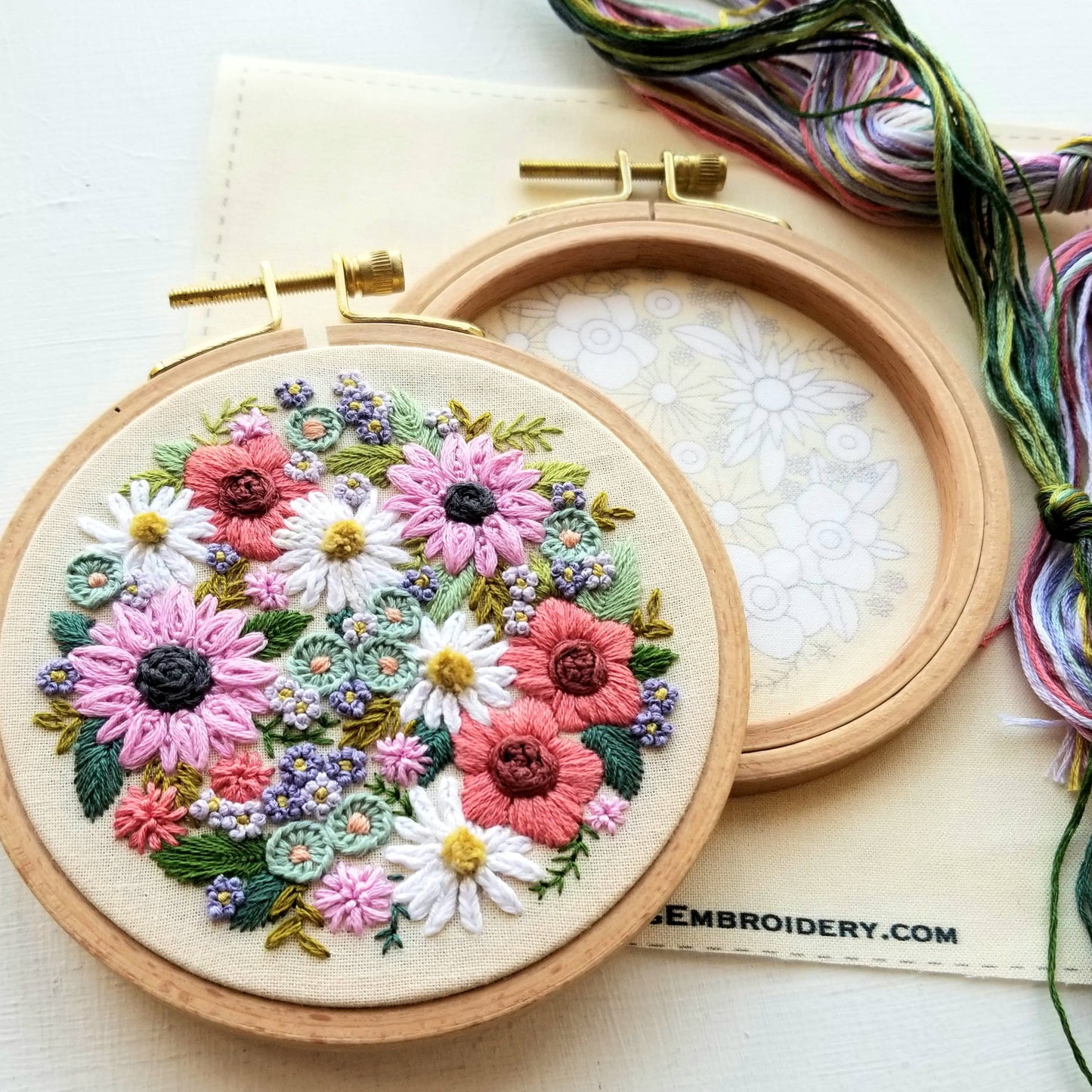 Wildflower Sampler Embroidery Craft Kit