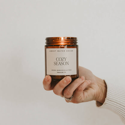 Cozy Season 9 oz Soy Candle - Fall Home Decor & Gifts