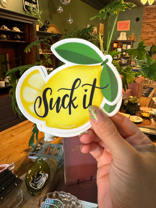 Suck it Lemon Sticker