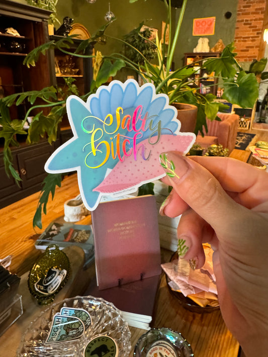 Salty Bitch Holographic sticker