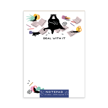 Deal With It Cat Notepad