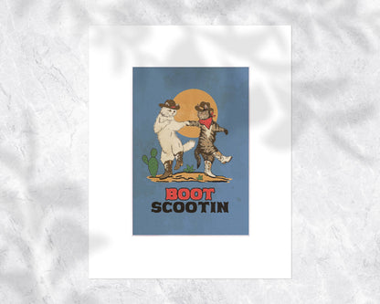 Boot Scootin Kitties Poster