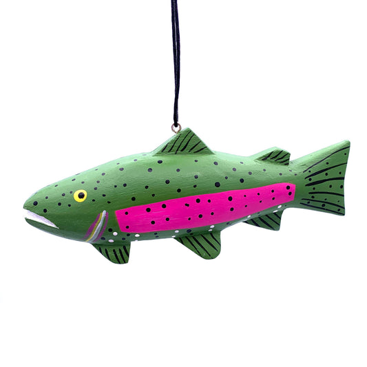 Rainbow Trout Balsa Ornament