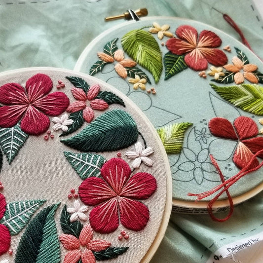 Floral Flourish Beginner Embroidery Kit