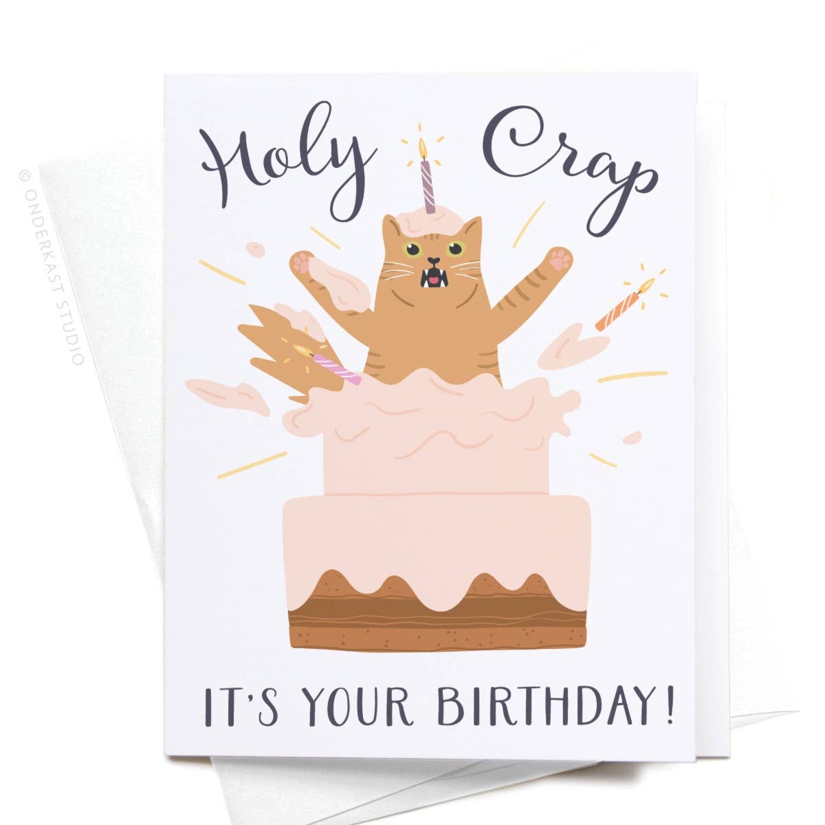 Holy Crap It’s Your Birthday Cat Greeting Card