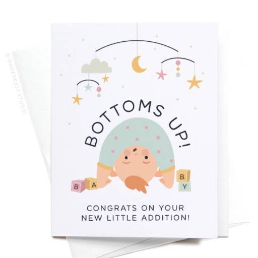 Bottoms Up Baby Greeting Card