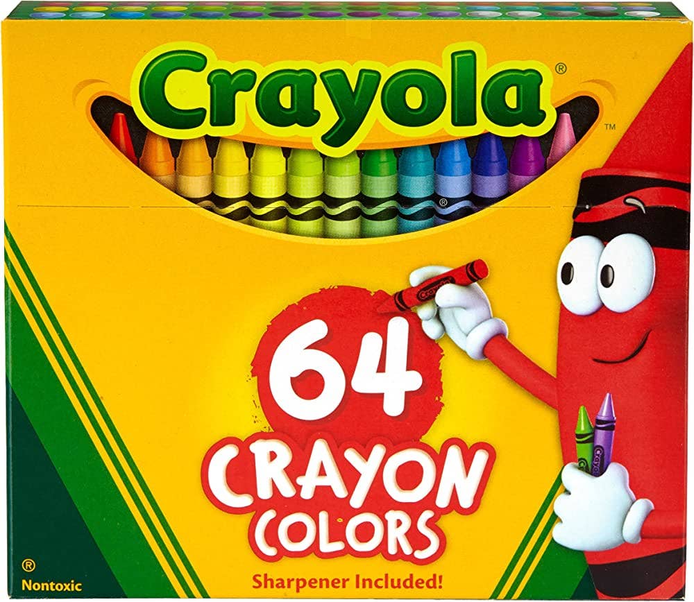 64 Count Crayola Crayons with Sharpener