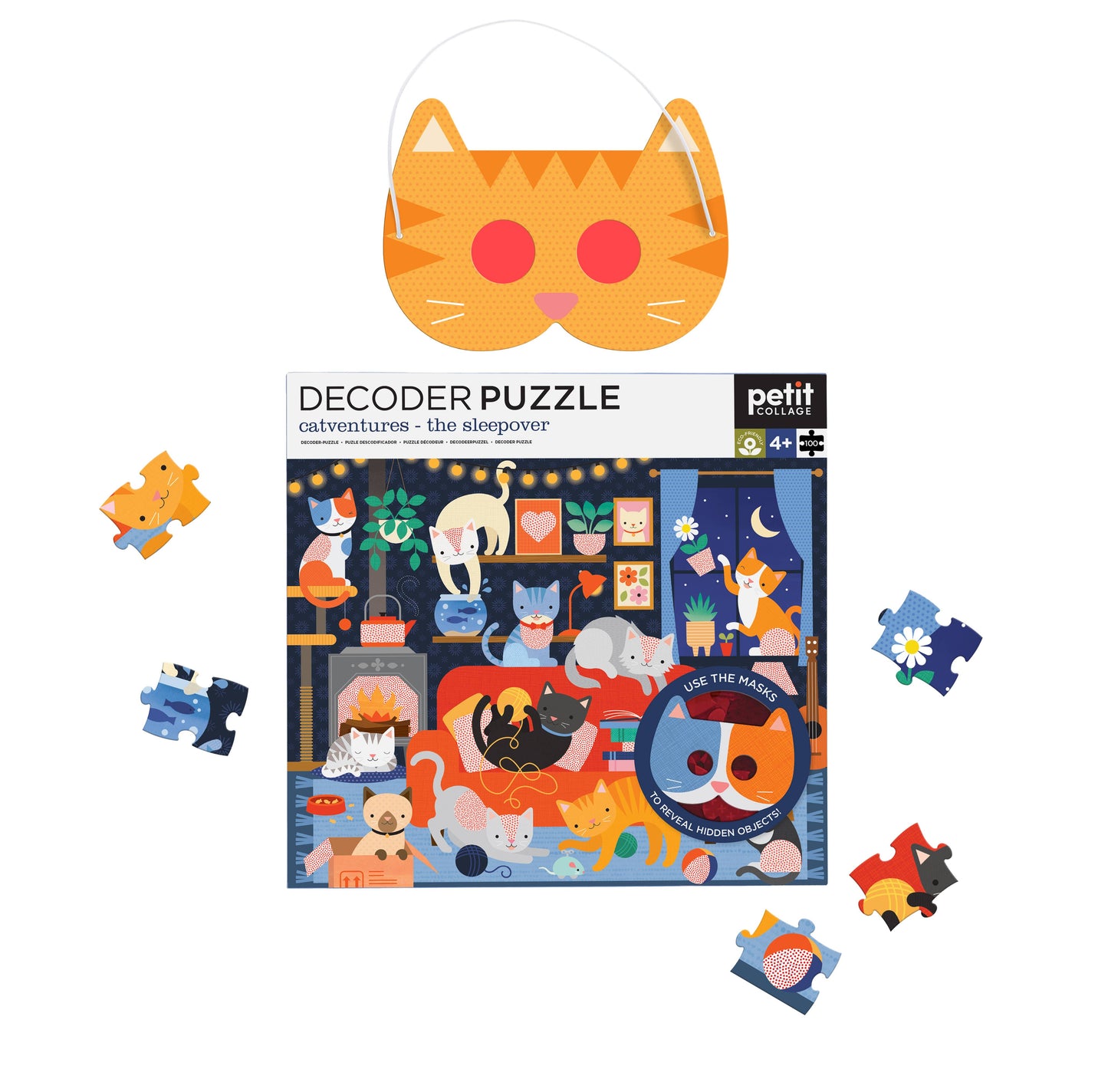 Catventures - The Sleepover: 100-Piece Decoder Puzzle