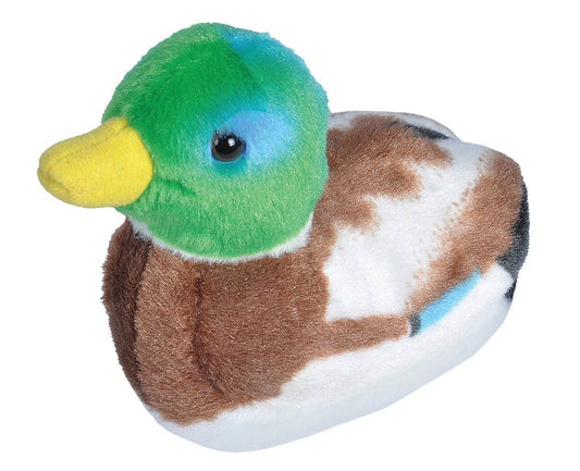 Audubon II Mallard Duck Stuffed Animal with Sound 5.5"