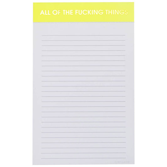 All The Fucking Things Notepad