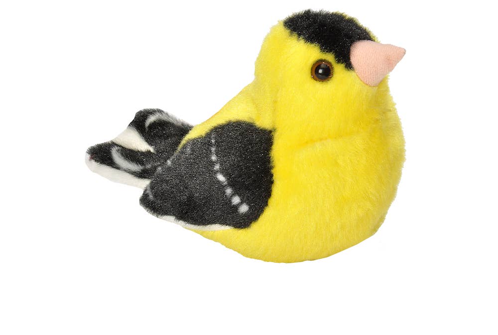 Audubon II American Goldfinch Stuffed Animal 5.5"