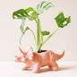 Pink Triceratops Dinosaur Planter