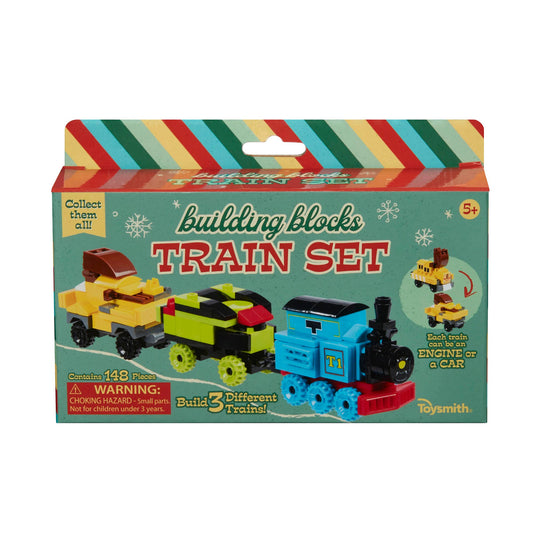 BUILDING BLOCKS TRAIN SET (12)