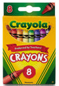 8 Count Crayola Crayons Peggable Box